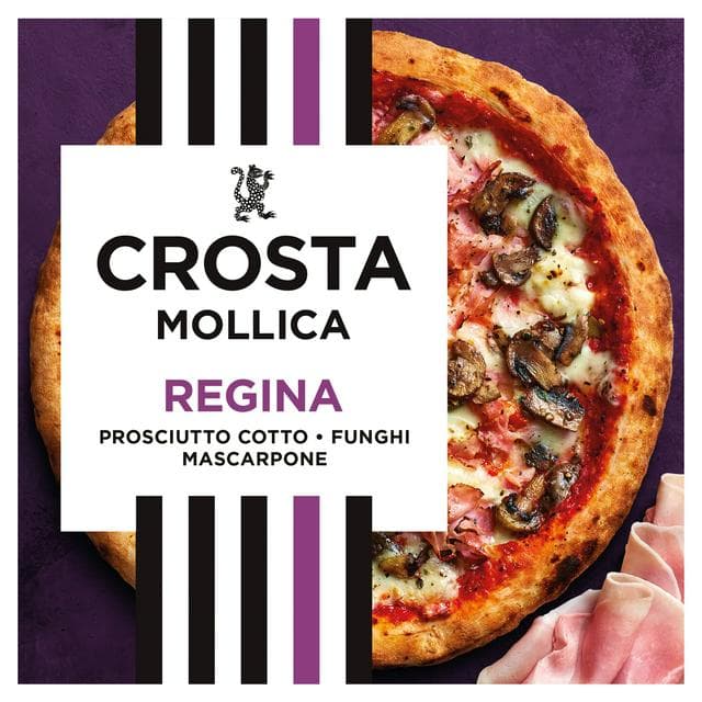 Crosta & Mollica Regina Sourdough Pizza Prosciutto Ham Mushrooms & Mozzarella 448g - gallery image 1