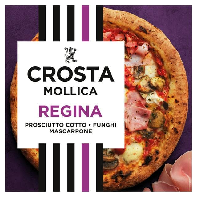 Crosta & Mollica Regina Sourdough Pizza Prosciutto Ham Mushrooms & Mozzarella 448g - gallery image 1