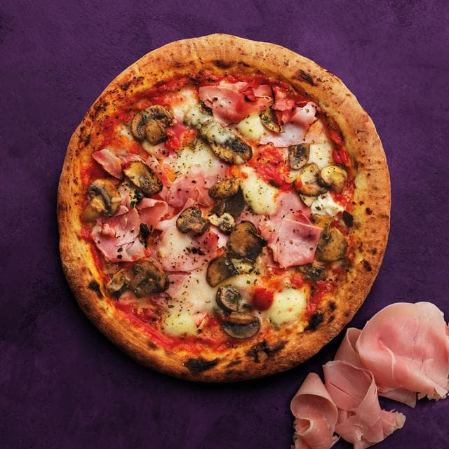 Crosta & Mollica Regina Sourdough Pizza Prosciutto Ham Mushrooms & Mozzarella 448g - gallery image 2