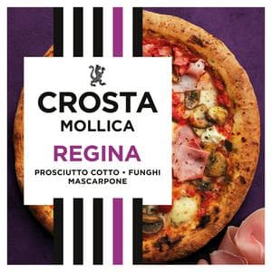 Crosta & Mollica Regina Sourdough Pizza Prosciutto Ham Mushrooms & Mozzarella 448g