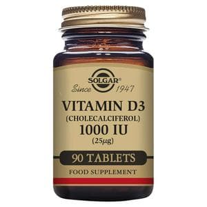 Solgar Vitamin D Cholecalciferol 1000 IU Tablets x90