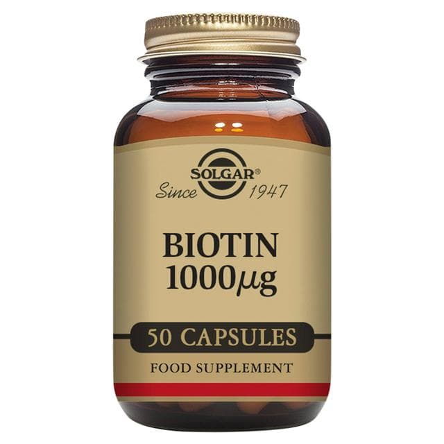 Solgar Biotin 1000µg Vegetable Capsules x50 - gallery image 1