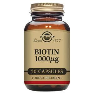 Solgar Biotin 1000µg Vegetable Capsules x50