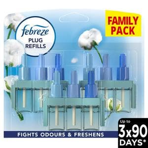 Febreze 3Volution Cotton Fresh Air Freshener Plug In Refill Triple Pack 3x20ml