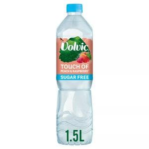Volvic Touch of Fruit Sugar Free Peach & Raspberry Flavoured Water 1.5L