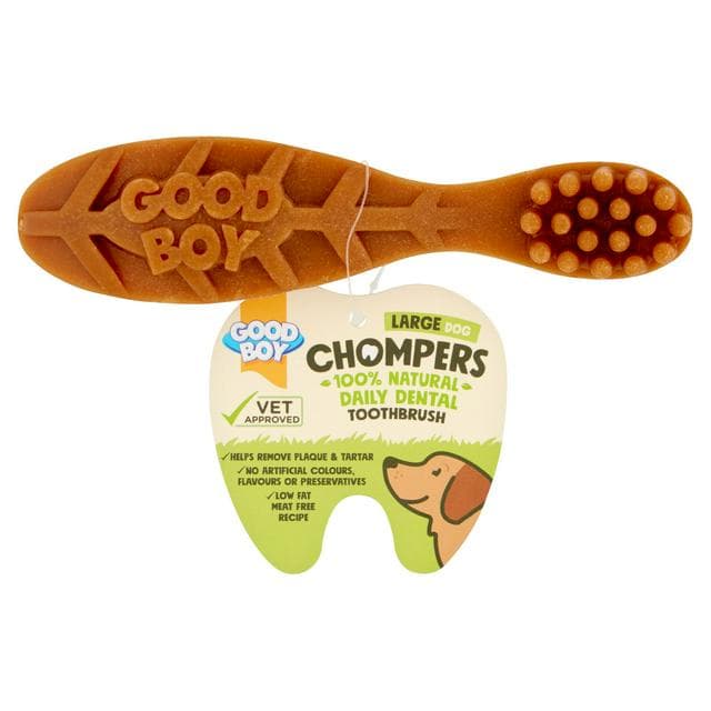 Good Boy Chompers 100% Natural Large Dog Dental Toothbrush 65g - gallery image 1
