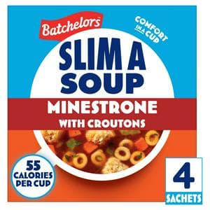 Batchelors Slim a Soup Minestrone with Croutons Sachets x4 61g