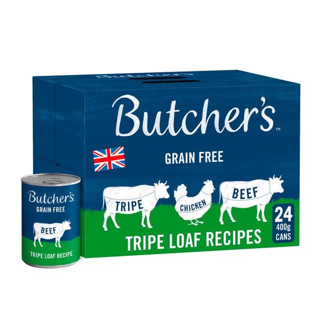 Butcher's Tripe Loaf Recipes Wet Dog Food Tins 24 x 400g - gallery image 3