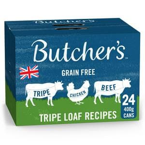 Butcher's Tripe Loaf Recipes Wet Dog Food Tins 24 x 400g