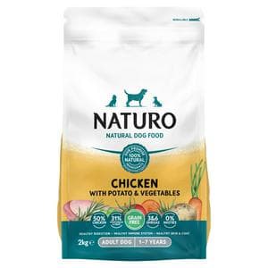 Naturo Natural Adult Dog Food Chicken with Potato & Vegetables 1-7 Years 2kg