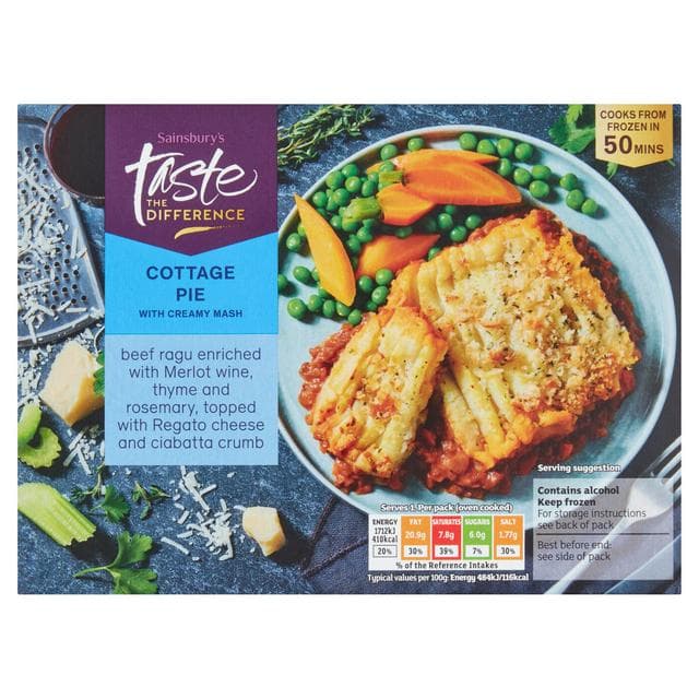 Sainsbury's Cottage Pie, Taste the Difference Ready Meal For 1 400g - gallery image 1