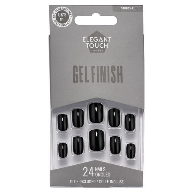 Elegant Touch Midnight Black Nails - gallery image 1