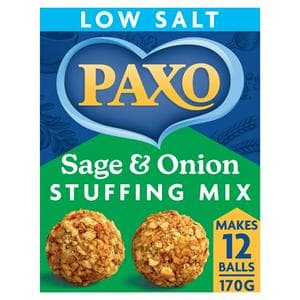 Paxo Sage & Onion Low Salt Stuffing Mix 170g