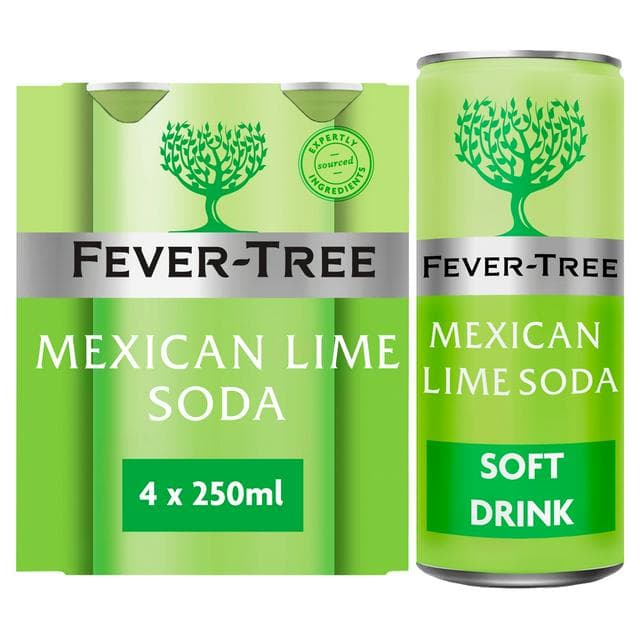 Fever-Tree Sparkling Mexican Lime 4x250ml - gallery image 1