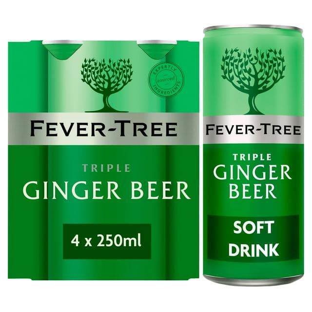 Fever-Tree Premium Ginger Beer 4x250ml - gallery image 1