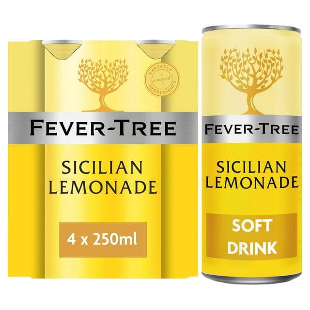 Fever-Tree Premium Sicilian Lemonade 4x250ml - gallery image 1