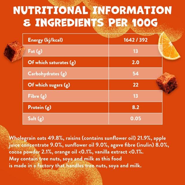 Goodies Chocolate Orange Mini Flapjack Oat Bar Bites Kids Snacks Multipack 4 x 23g - gallery image 4