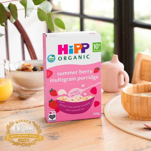 HiPP Organic Summer Berry Multigrain Porridge 10+ Months 200g - gallery image 2