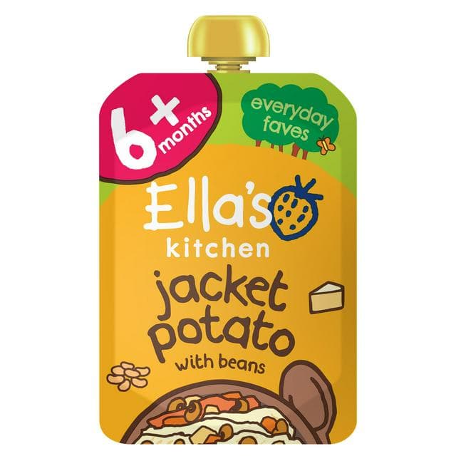 Ella's Kitchen Organic Jacket Potato, Beans & Cheese Baby Food Pouch 6+ Months 100g - gallery image 1