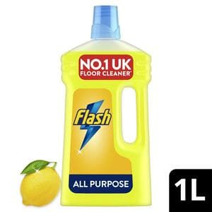 Flash Multipurpose Crisp Lemon Liquid Floor Cleaner 1L