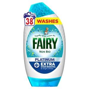 Fairy Non Bio Platinum Laundry Detergents Washing Gel 38 Washes
