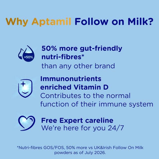 Aptamil 2 Follow On Baby Milk Formula Powder 6-12 Months Big Pack 1.2kg - gallery image 2