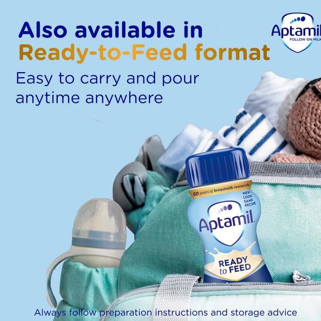 Aptamil 2 Follow On Baby Milk Formula Powder 6-12 Months Big Pack 1.2kg - gallery image 6