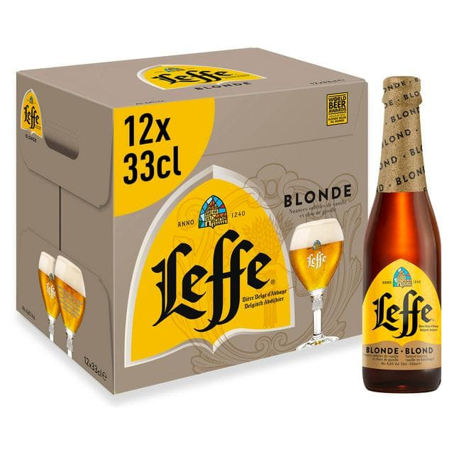 Leffe Blonde Abbey Beer Bottles 12x330ml - gallery image 1