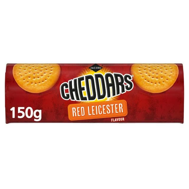 Jacob's 150g Cheddars Red Leicester Flavour Cheese Biscuits - gallery image 1