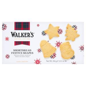 Walker's 350g Shortbread Festive Shapes Biscuits