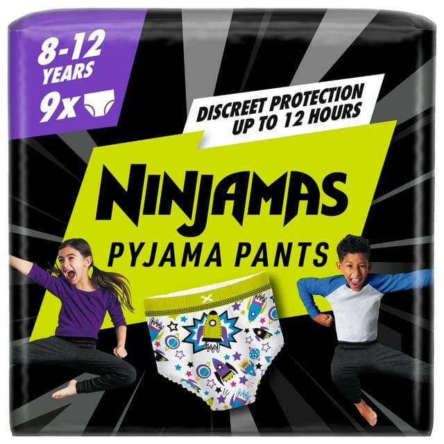 Pampers Ninjamas Pyjama Pants Boys 8-12 Years x9 - gallery image 1
