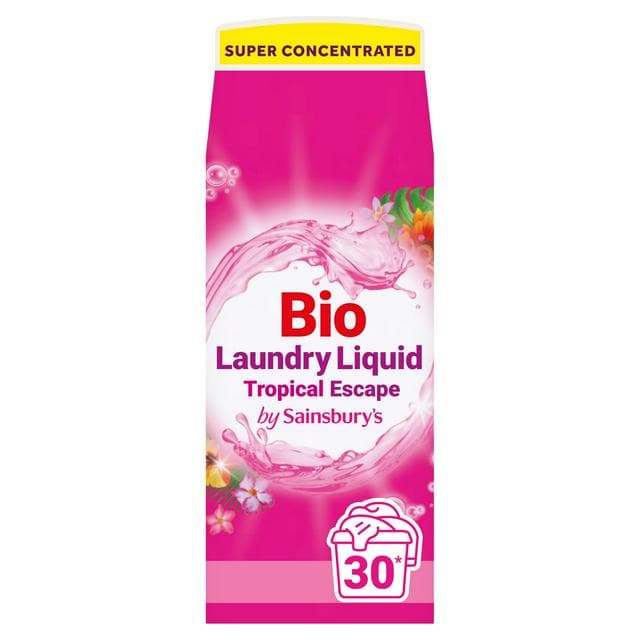 Sainsbury's Tropical Superconcentrated Laundry Liquid 750ml - gallery image 1