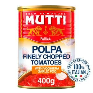 Mutti Finely Chopped Tomatoes with Garlic 400g