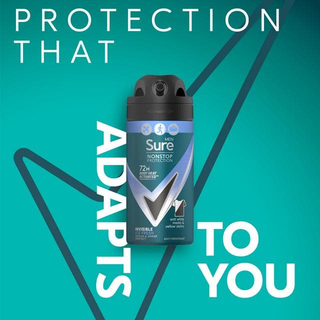 Sure Invisible Ice Fresh Nonstop Protection Anti Perspirant Deodorant Travel Size 75ml - gallery image 2