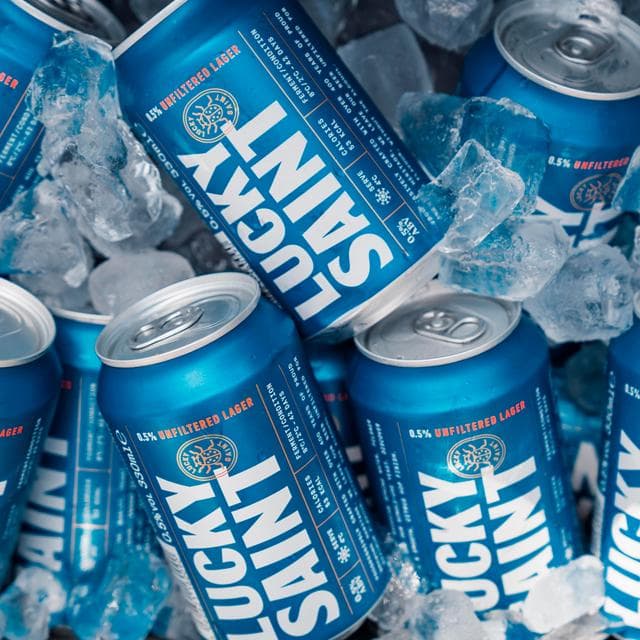 Lucky Saint 0.5% Low Alcohol Lager 4 x 330ml - gallery image 3