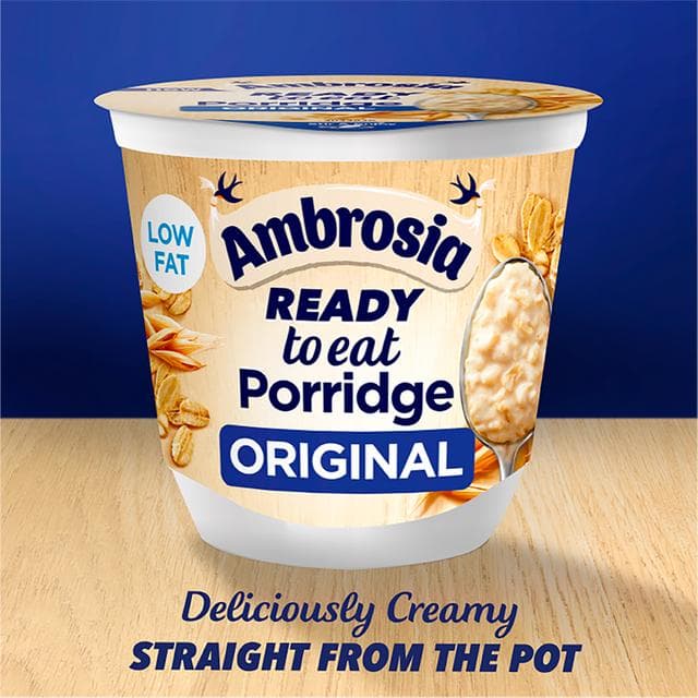 Ambrosia Ready to Eat Porridge Oat Cereal Pot Original 210g - gallery image 3