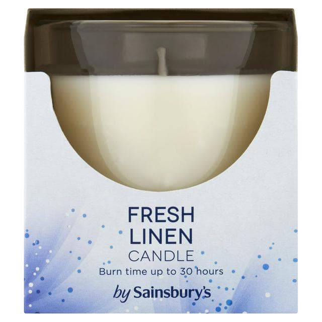 Sainsbury's Fresh Linen Candle 120g - gallery image 1