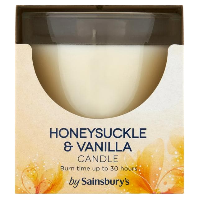 Sainsbury's Honeysuckle & Vanilla Candle 120g - gallery image 1