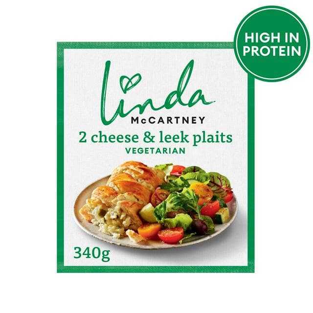 Linda McCartney's Vegetarian Cheese & Leek Plaits x2 340g - gallery image 1