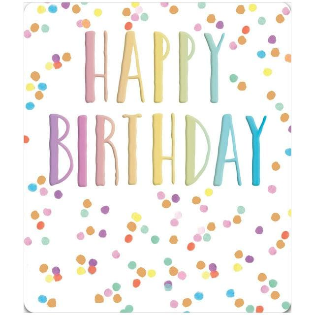 Sainsbury’s Dotty Happy Birthday Greeting Card Design - gallery image 1
