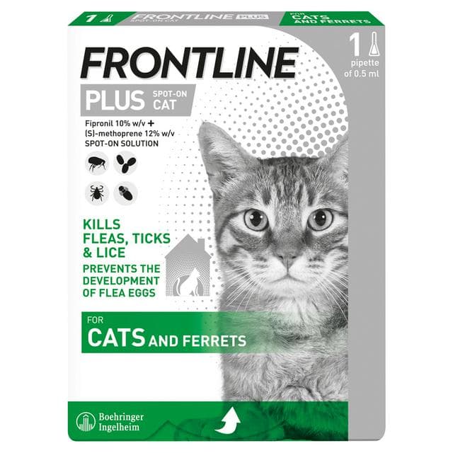 Frontline Plus Cat Flea & Tick Treatment x1 - gallery image 1