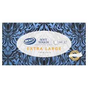 Nicky 2 x 100 Sheets XL Soft Touch Tissues