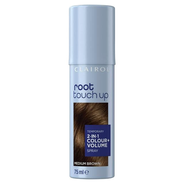 Clairol Root Touch-Up 75ml 2 in 1 Medium Brown Temporary Spray - gallery image 1