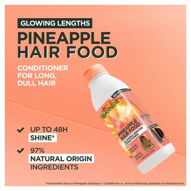 Garnier Ultimate Blends Pineapple & Alma Hair Food Conditioner for Long Dull Hair 350ml - gallery image 3