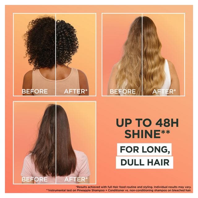 Garnier Ultimate Blends Glowing Lengths Pineapple & Amla Hair Food 3 in 1 Hair Mask Treatment 400ml - gallery image 3