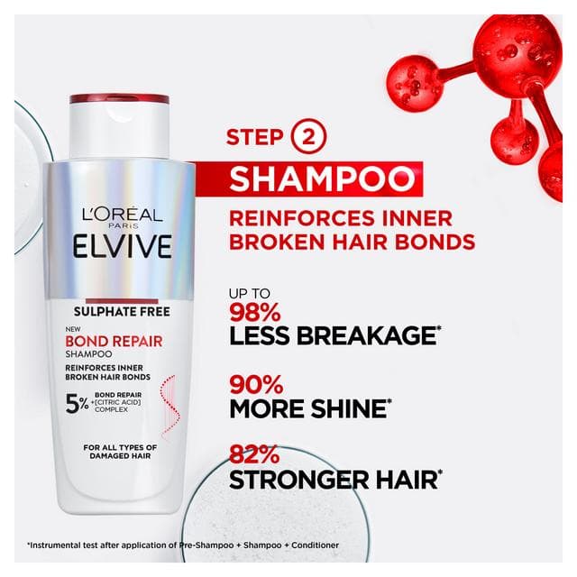 L'Oreal Paris Elvive Bond Repair Shampoo 200ml - gallery image 2