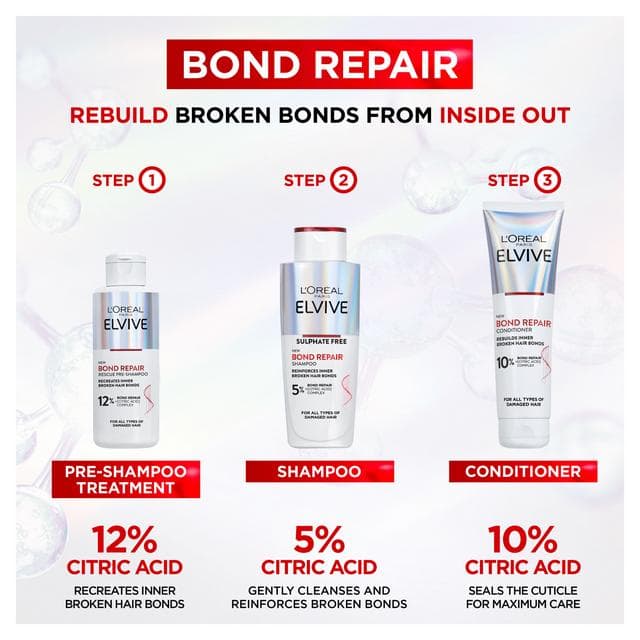 L'Oreal Paris Elvive Bond Repair Shampoo 200ml - gallery image 5