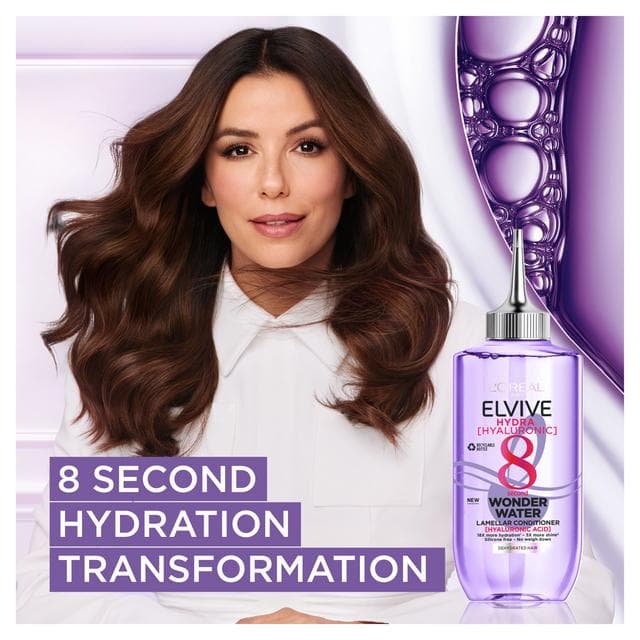 L'Oreal Paris Elvive Hydra 8 Second Wonder Water with Hyaluronic Acid for Dehydrated Hair 200ml - gallery image 3