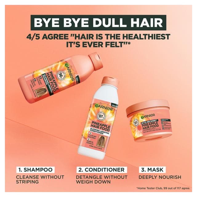 Garnier Ultimate Blends Glowing Lengths Pineapple & Amla Hair Food Shampoo for Long Dull Hair 350ml - gallery image 4