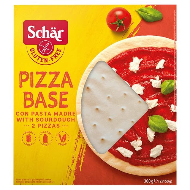 Schär Gluten Free Pizza Base with Sourdough 2x150g - gallery image 1
